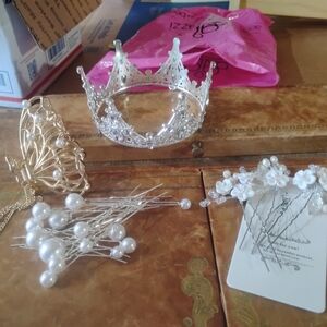 Silver Crown Hair Accessory